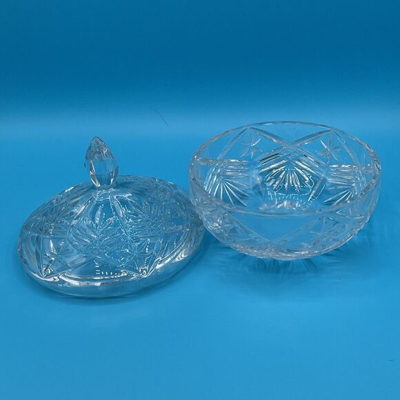 Christopher Stuart Crystal Starstruck Covered Box 5.5"-Czech Republic VT 022/930 - Picture 5 of 12